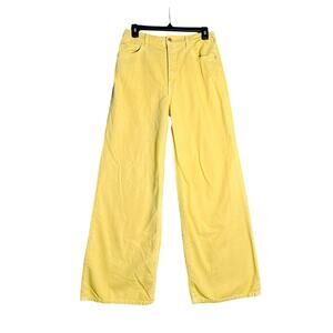 Pilcro Yellow Straight Leg Jeans